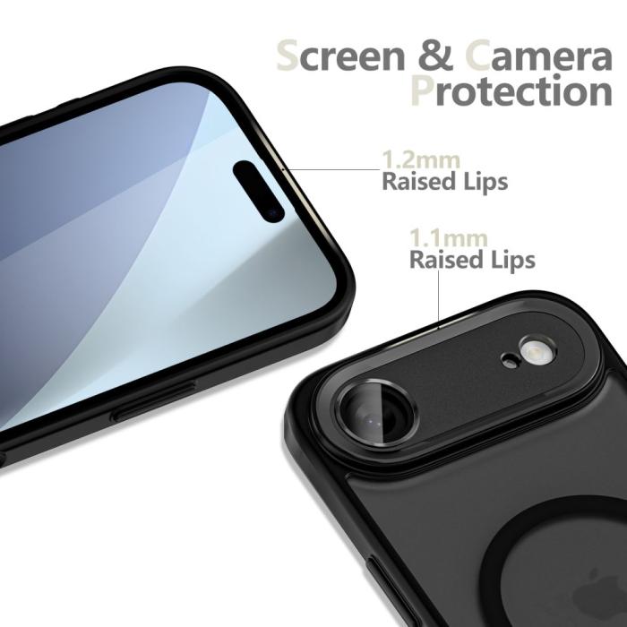 Bild 4, Tech-Protect Tech-Protect iPhone Air Skal MagSafe MagCam Matt Svart - Teknikhallen.se