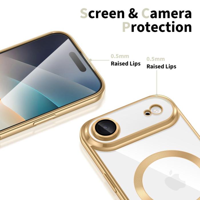 Bild 3, Tech-Protect Tech-Protect iPhone Air Skal MagSafe MagFlex Shiny Gold - Teknikhallen.se