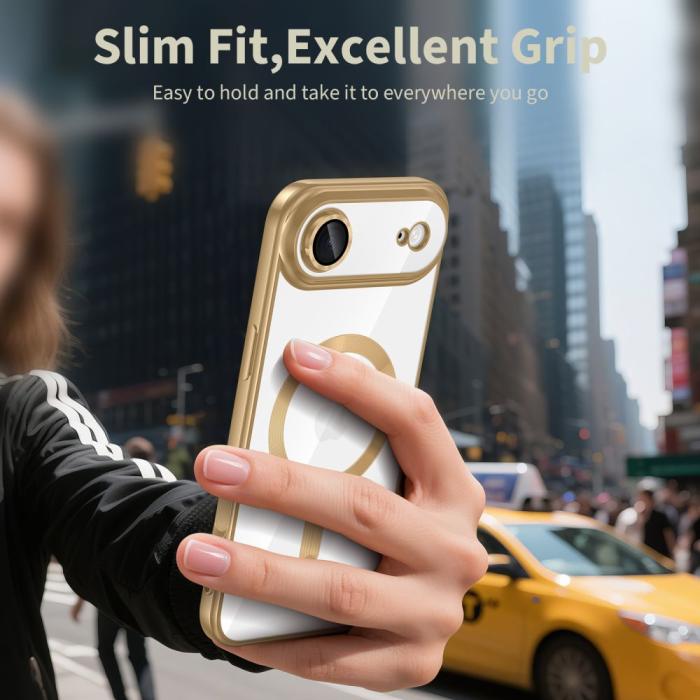 Bild 4, Tech-Protect Tech-Protect iPhone Air Skal MagSafe MagFlex Shiny Gold - Teknikhallen.se