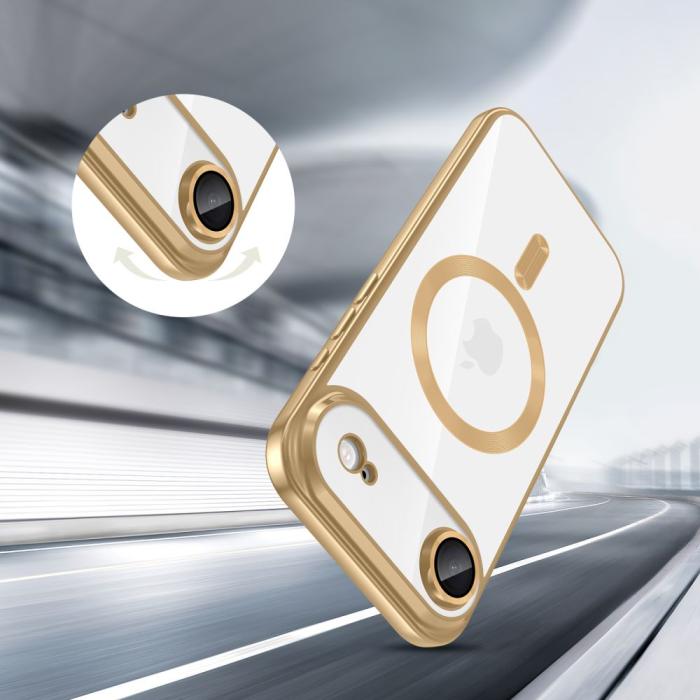 Bild 5, Tech-Protect Tech-Protect iPhone Air Skal MagSafe MagFlex Shiny Gold - Teknikhallen.se