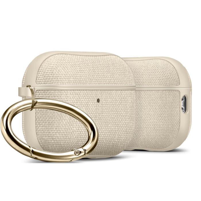 Bild 3, Spigen Spigen AirPods Pro 3 Skal Urban Fit Dune Beige - Teknikhallen.se