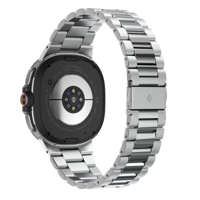 Bild 6, Spigen Spigen Galaxy Watch 8 46/44/40 mm Armband Modern Fit Silver - Teknikhallen.se