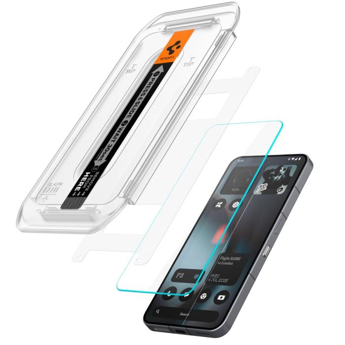 Bild 2, Spigen Spigen Nothing Phone 3 2-PACK Skärmskydd GLAS.tR 