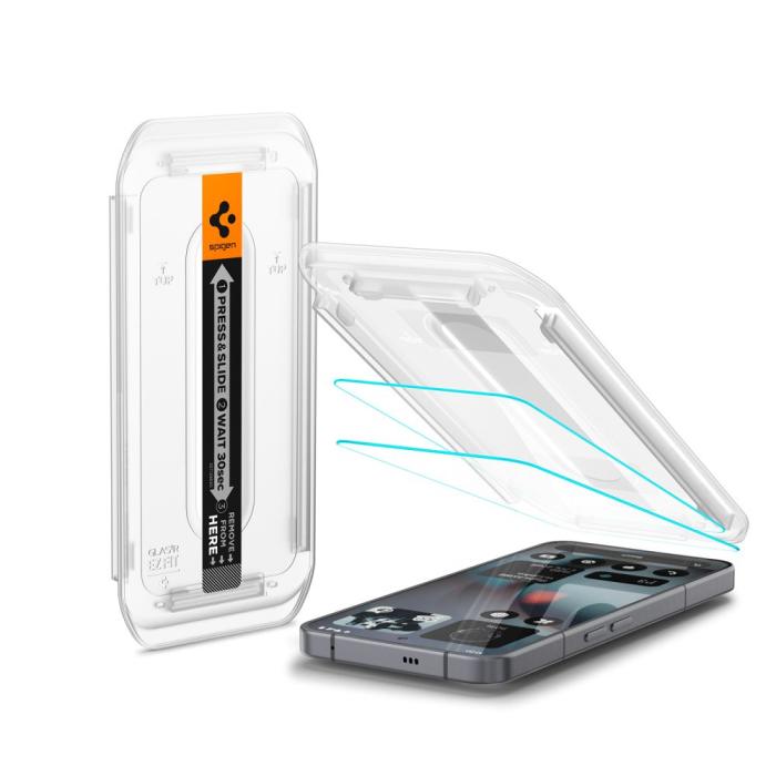 Bild 6, Spigen Spigen Nothing Phone 3 2-PACK Skärmskydd GLAS.tR 
