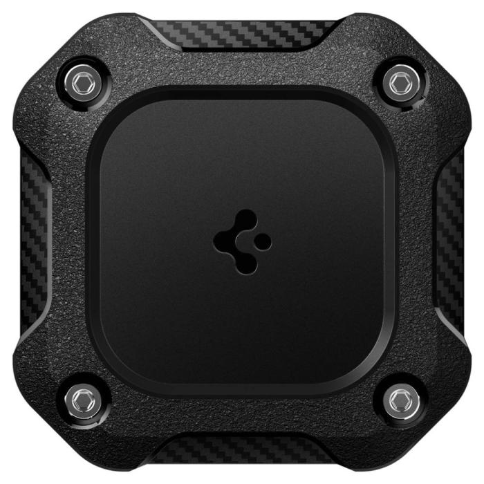 Bild 3, Spigen Spigen Apple AirTag 2/1 Hållare Med 3M Tejpfästning Tough Armor Svart - Teknikhallen.se