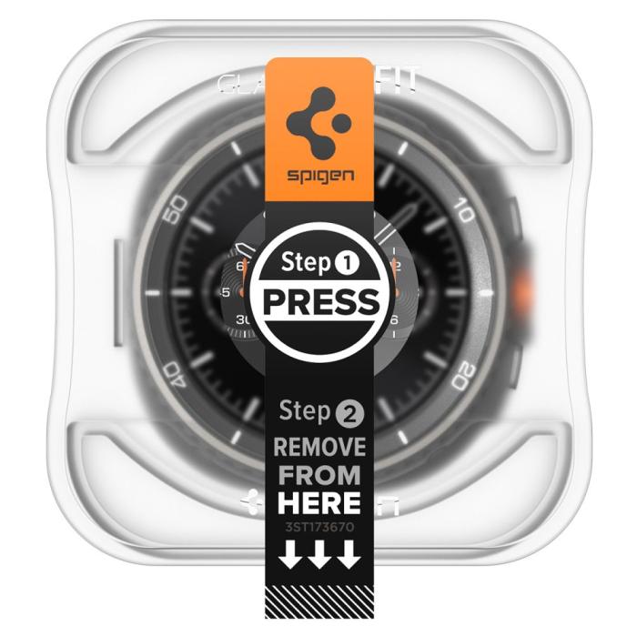 Bild 2, Spigen Spigen Galaxy Watch 8 46 mm 2-PACK Skärmskydd GLAS.tR 