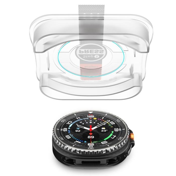 Bild 4, Spigen Spigen Galaxy Watch 8 46 mm 2-PACK Skärmskydd GLAS.tR 