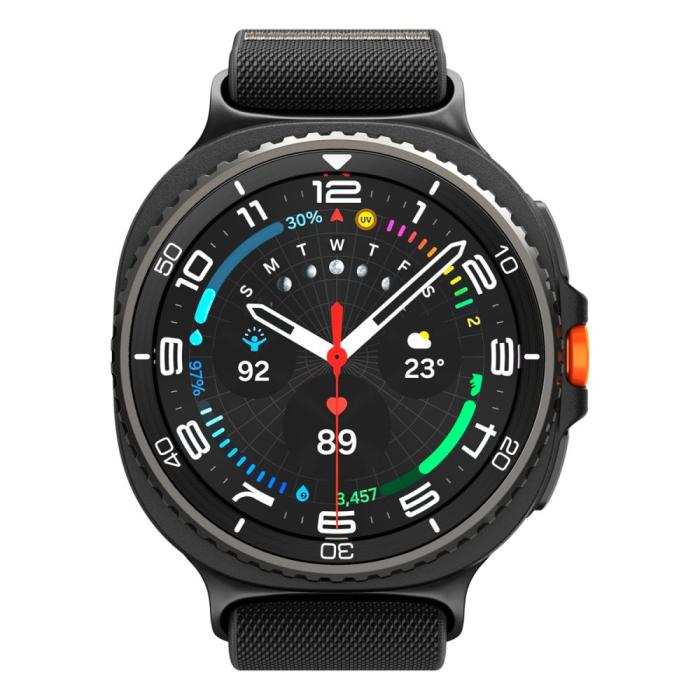 Bild 3, Spigen Spigen Galaxy Watch 8 46/44/40 mm Armband Lite Fit Svart - Teknikhallen.se
