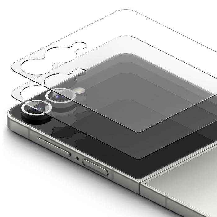 Bild 3, Ringke Ringke Samsung Galaxy Z Flip 7 2-PACK Skärmskydd Härdat Glas - Teknikhallen.se
