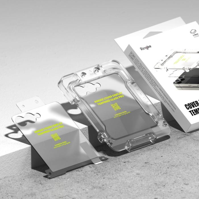 Bild 5, Ringke Ringke Samsung Galaxy Z Flip 7 2-PACK Skärmskydd Härdat Glas - Teknikhallen.se