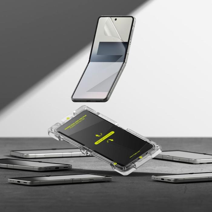 Bild 6, Ringke Ringke Samsung Galaxy Z Flip 7 2-PACK Skärmskydd DualEasy - Teknikhallen.se