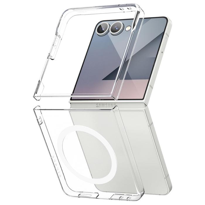 Bild 2, Ringke Ringke Samsung Galaxy Z Flip 7 Skal MagSafe Slim Transparent - Teknikhallen.se