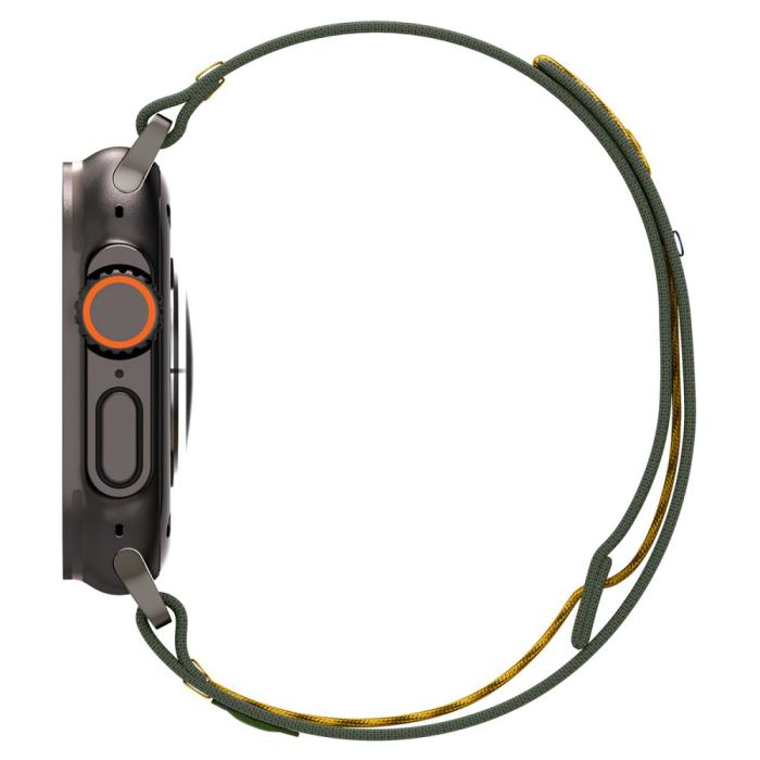 Bild 4, Spigen Spigen Apple Watch 42/44/45/46/49 mm Armband Athlex Grön - Teknikhallen.se