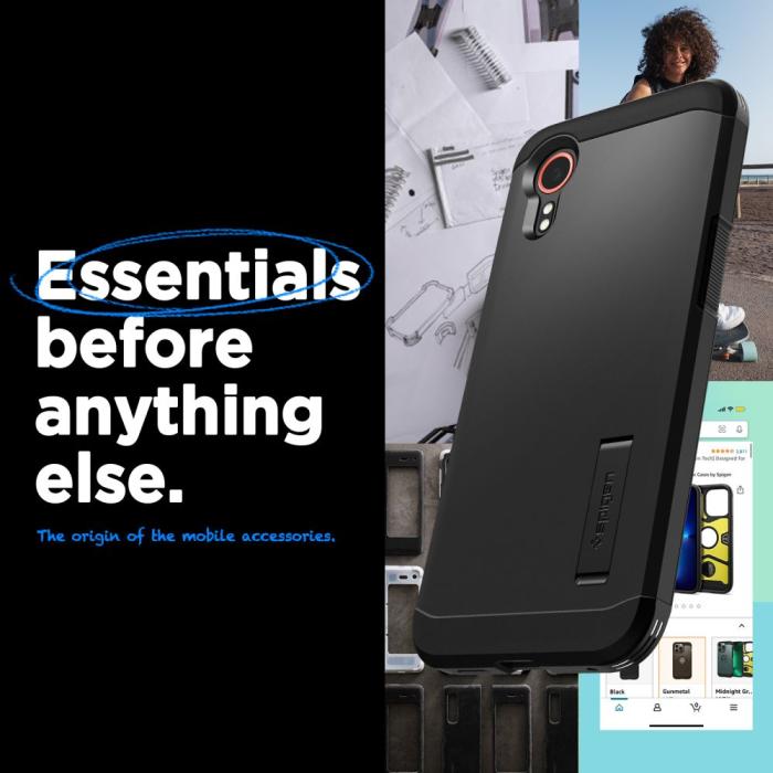 Bild 6, Spigen Spigen Galaxy Xcover 7 Pro Skal Tough Armor Svart - Teknikhallen.se