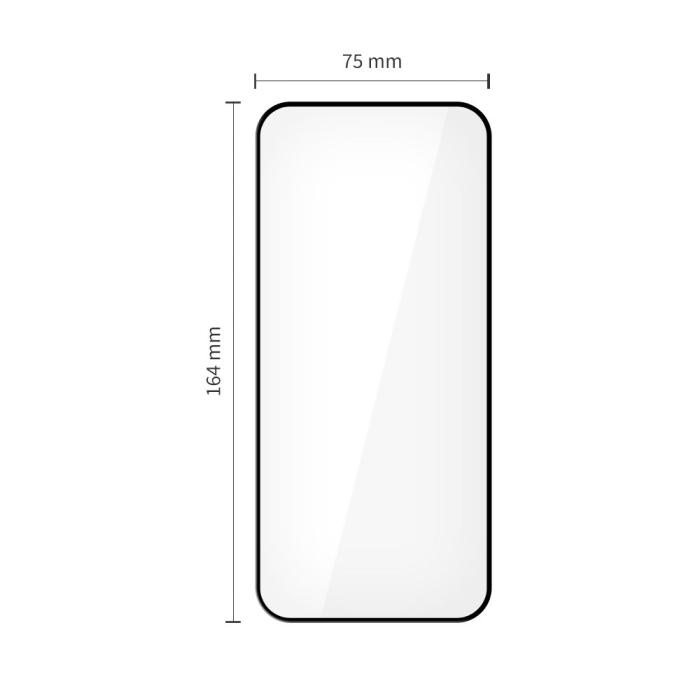 Bild 3, Tech-Protect Tech-Protect Xiaomi Redmi 15 2-PACK Skärmskydd GlassFit+ - Teknikhallen.se