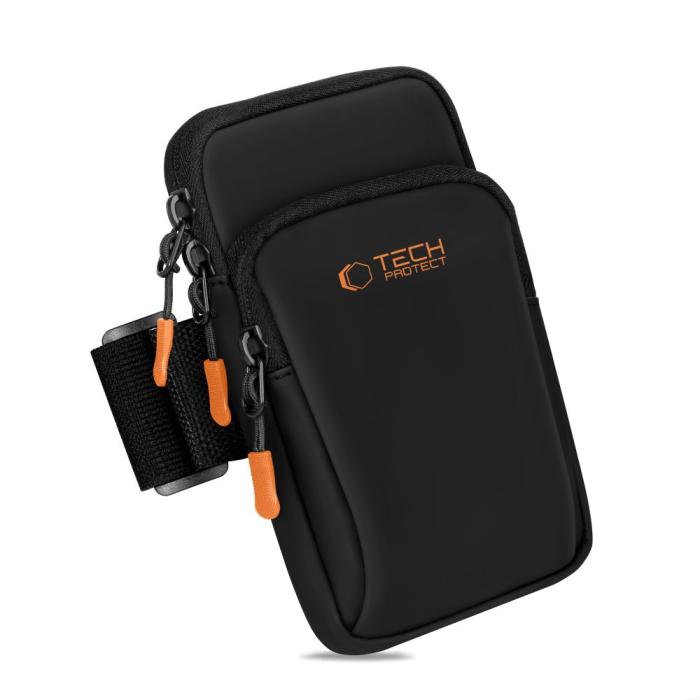 Bild 4, Tech-Protect Tech-Protect Universalt Sportarmband Svart / Orange - Teknikhallen.se