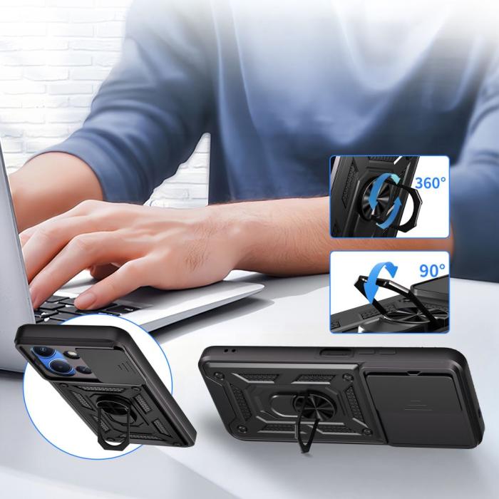 Bild 4, Tech-Protect Tech-Protect Xiaomi Redmi 15C 4G Skal CamShiled Pro Svart - Teknikhallen.se