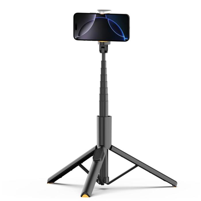 Bild 4, Tech-Protect Tech-Protect 146 cm Bluetooth Selfiestick Tripod Svart - Teknikhallen.se