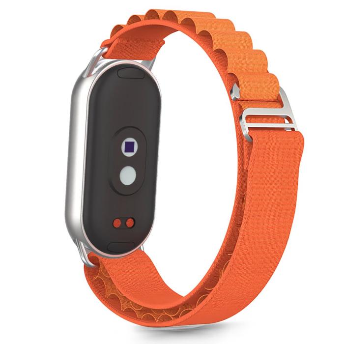 Bild 2, Tech-Protect Tech-Protect Xiaomi Smart Band 10/9/8 Armband Nylon Pro Orange - Teknikhallen.se