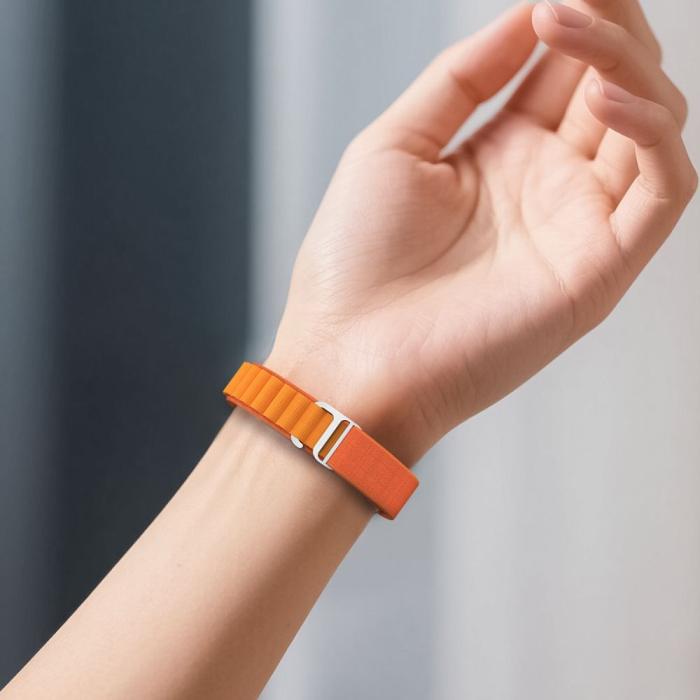 Bild 4, Tech-Protect Tech-Protect Xiaomi Smart Band 10/9/8 Armband Nylon Pro Orange - Teknikhallen.se
