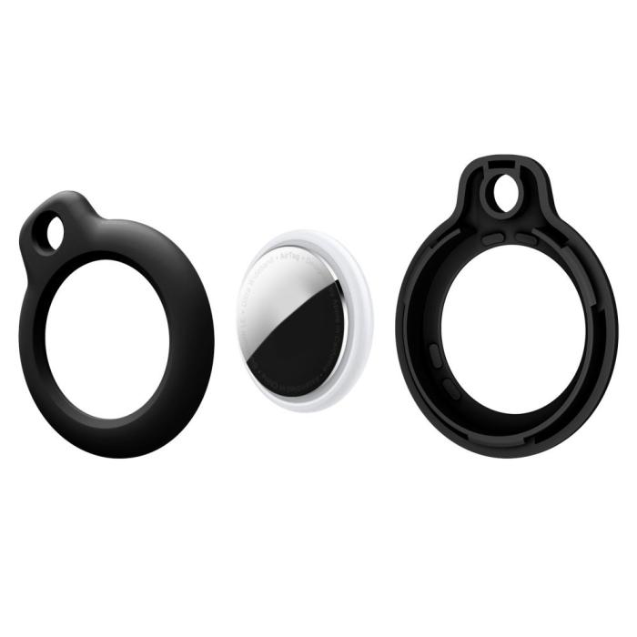 Bild 3, Tech-Protect Tech-Protect Apple AirTag 2/1 4-PACK Hållare Rough Svart - Teknikhallen.se