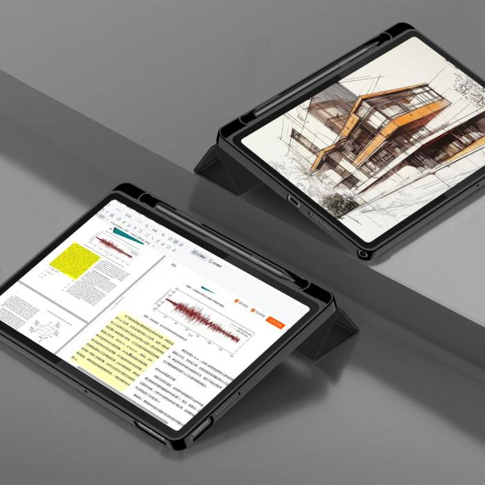 Bild 6, Tech-Protect Tech-Protect Lenovo Tab 10.1 2025 Fodral SmartCase Pennhållare Svart - Teknikhallen.se