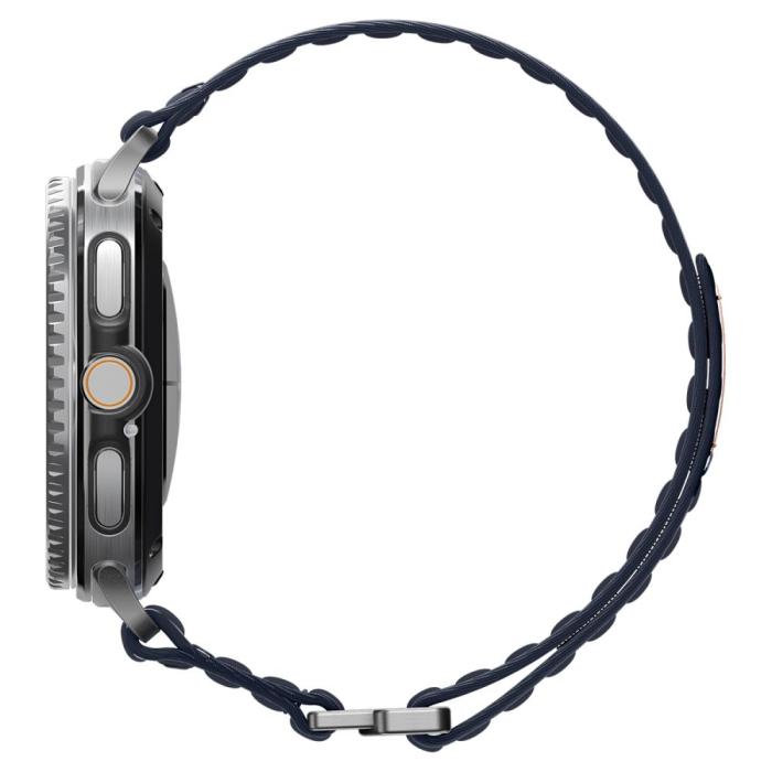 Bild 3, Spigen Spigen Samsung Galaxy Watch 8 46/44/40 mm Armband Navy - Teknikhallen.se