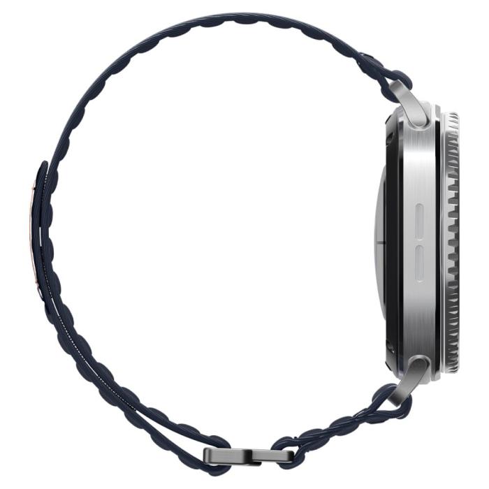 Bild 4, Spigen Spigen Samsung Galaxy Watch 8 46/44/40 mm Armband Navy - Teknikhallen.se