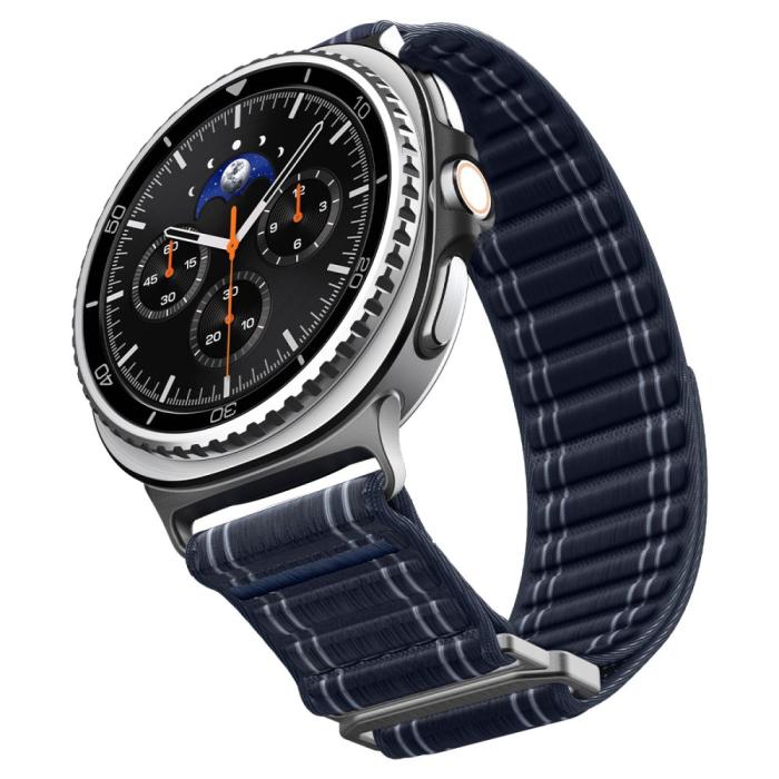 Bild 5, Spigen Spigen Samsung Galaxy Watch 8 46/44/40 mm Armband Navy - Teknikhallen.se