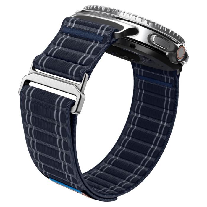 Bild 6, Spigen Spigen Samsung Galaxy Watch 8 46/44/40 mm Armband Navy - Teknikhallen.se