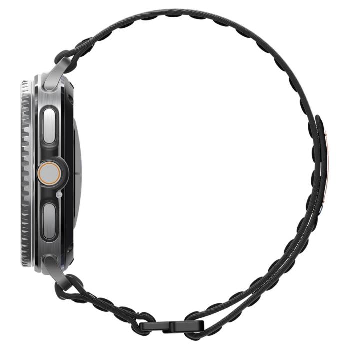 Bild 3, Spigen Spigen Samsung Galaxy Watch 8 46/44/40 mm Armband Svart - Teknikhallen.se