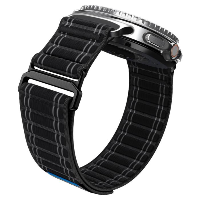 Bild 6, Spigen Spigen Samsung Galaxy Watch 8 46/44/40 mm Armband Svart - Teknikhallen.se