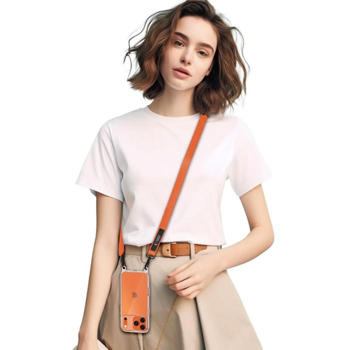Bild 5, Tech-Protect Tech-Protect Mobilsnöre CrossBody Rope Cosmic Orange - Teknikhallen.se