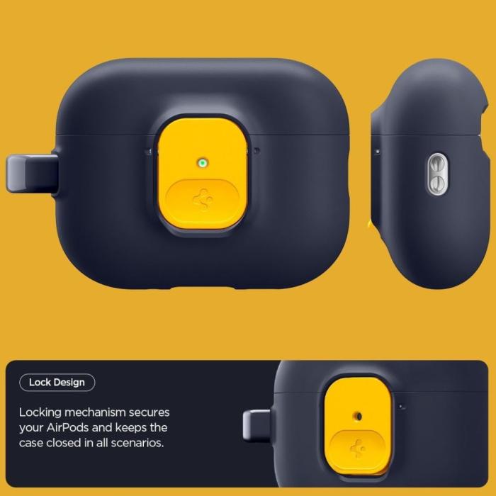 Bild 4, Spigen Spigen AirPods Pro 3 Skal Nano Pop Blueberry Navy - Teknikhallen.se
