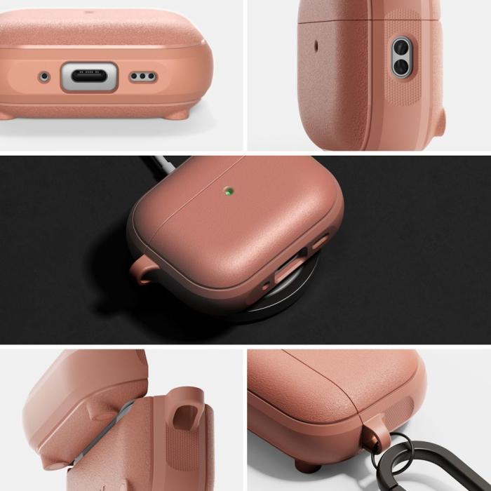 Bild 4, Ringke Ringke AirPods Pro 3 Skal MagSafe Onyx Constant Coral - Teknikhallen.se