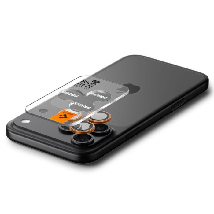 Bild 5, Spigen Spigen iPhone 17 Pro/Pro Max/16 Pro/Pro Max 2-PACK Linsskydd GLAS.tR 