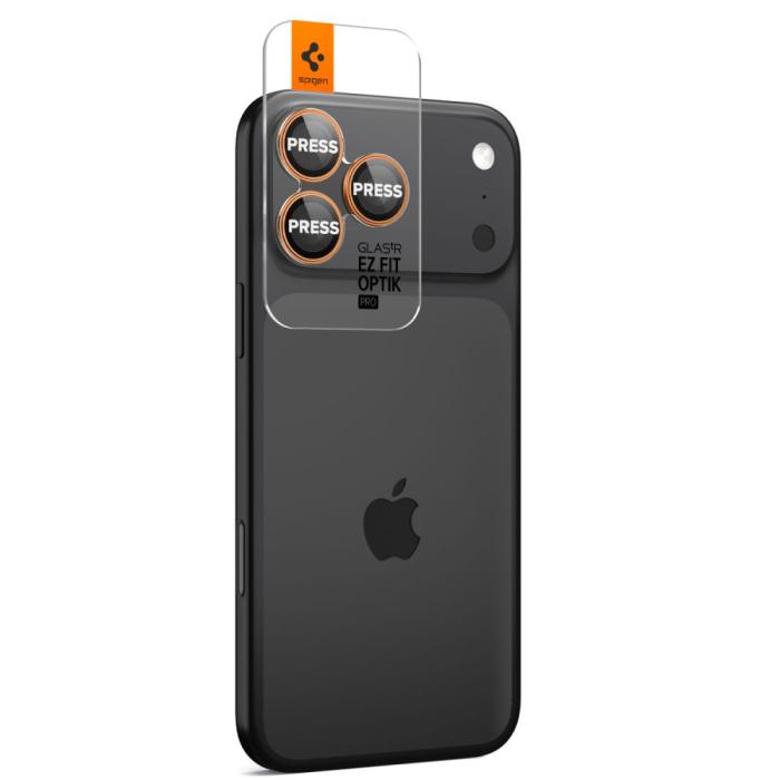 Bild 6, Spigen Spigen iPhone 17 Pro/Pro Max/16 Pro/Pro Max 2-PACK Linsskydd GLAS.tR 