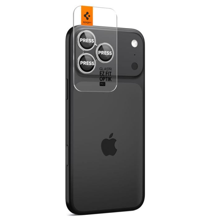 Bild 6, Spigen Spigen iPhone 17 Pro/Pro Max/16 Pro/Pro Max 2-PACK Linsskydd GLAS.tR 
