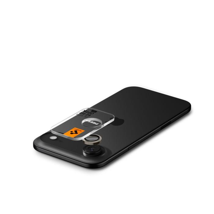 Bild 5, Spigen Spigen iPhone Air 2-PACK Linsskydd GLAS.tR 