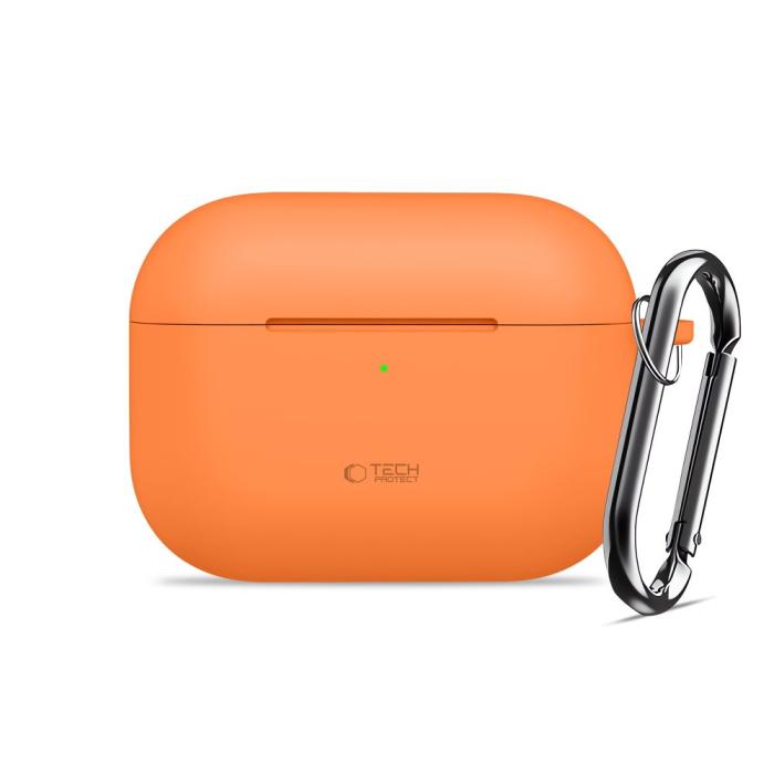 Bild 2, Tech-Protect Tech-Protect AirPods Pro 3 Skal Silikon Hook Cosmic Orange - Teknikhallen.se