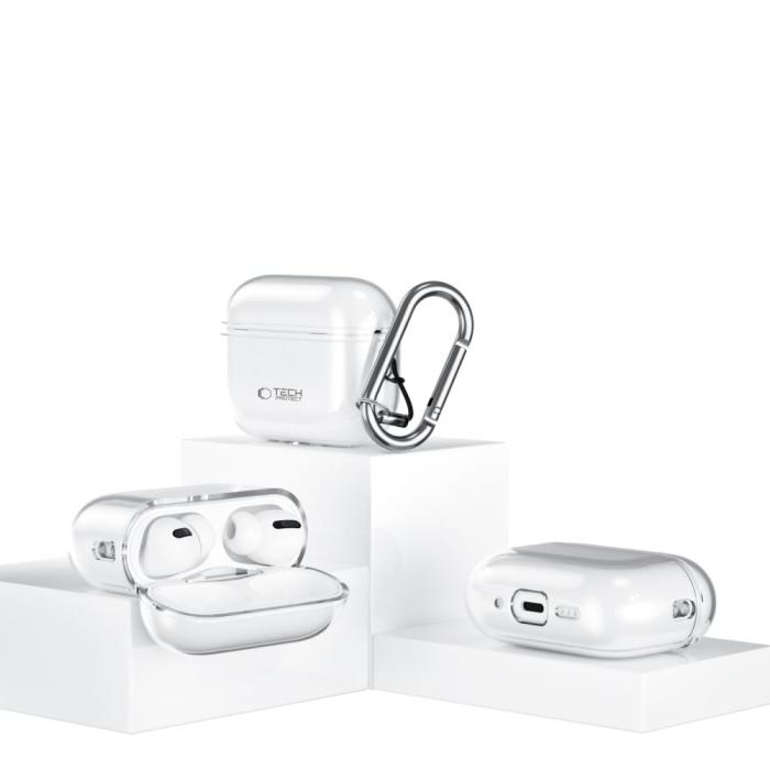 Bild 5, Tech-Protect Tech-Protect AirPods Pro 3 Skal FlexAir Transparent - Teknikhallen.se