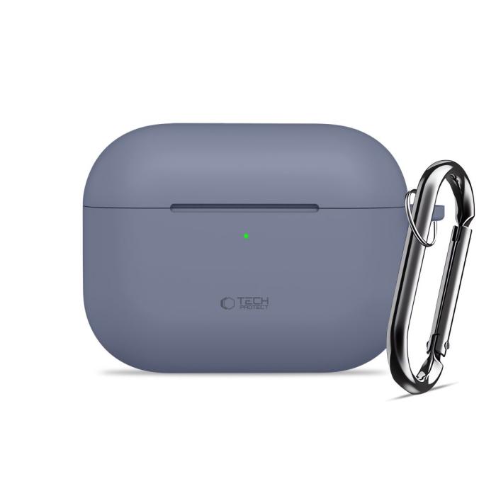 Bild 2, Tech-Protect Tech-Protect AirPods Pro 3 Skal Silikon Hook Baby Blue - Teknikhallen.se