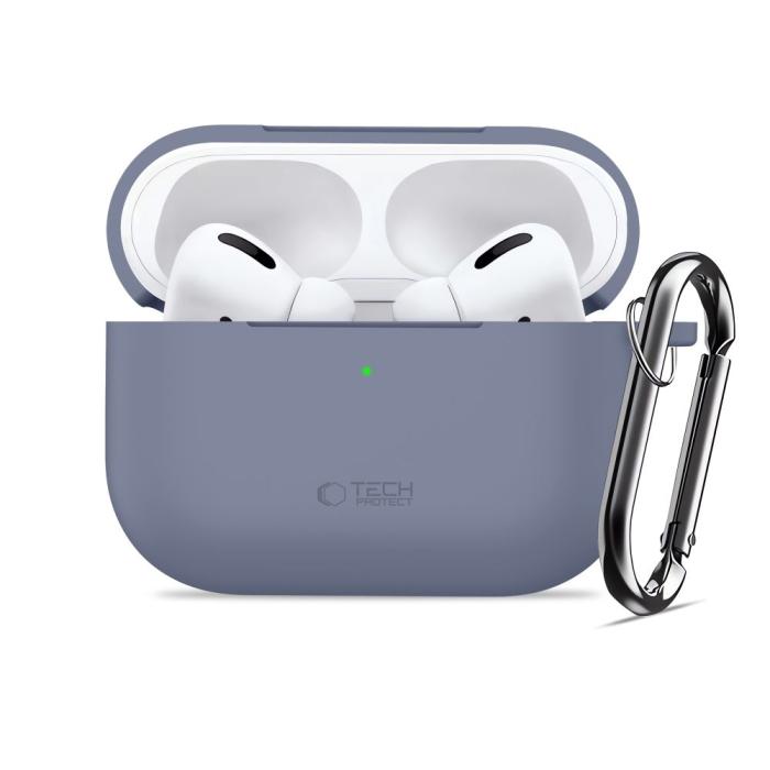Bild 3, Tech-Protect Tech-Protect AirPods Pro 3 Skal Silikon Hook Baby Blue - Teknikhallen.se