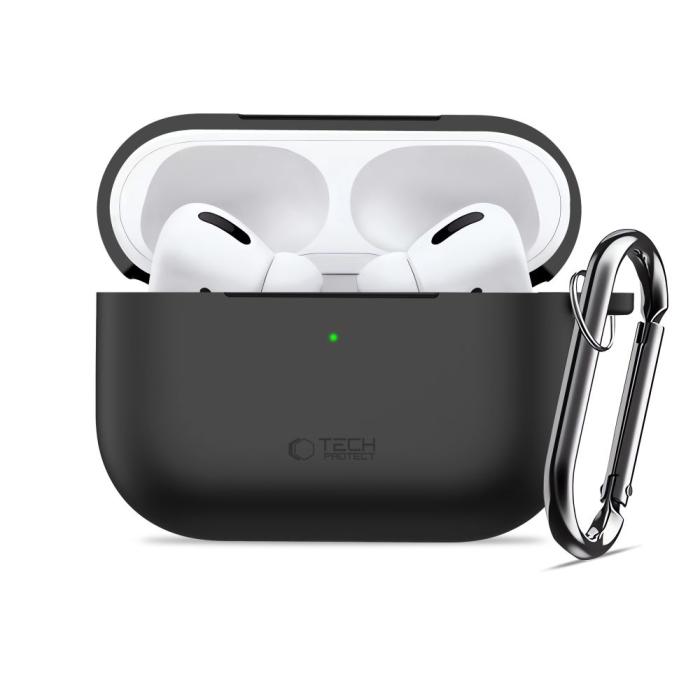 Bild 3, Tech-Protect Tech-Protect AirPods Pro 3 Skal Silikon Hook Svart - Teknikhallen.se