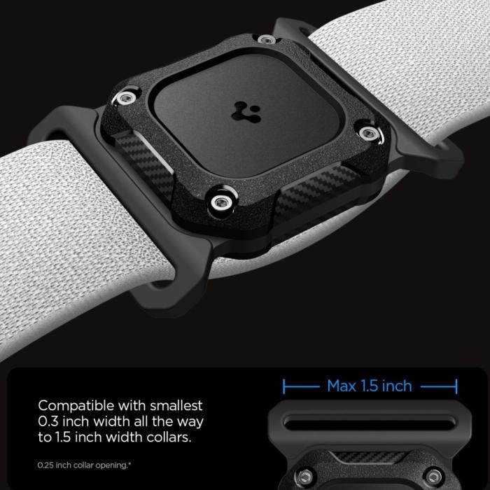 Bild 2, Spigen Spigen Apple AirTag 2/1 Hållare Tough Armor Svart - Teknikhallen.se