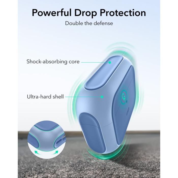 Bild 5, ESR ESR AirPods Pro 3 Skal MagSafe Orbit HaloLock Blå - Teknikhallen.se