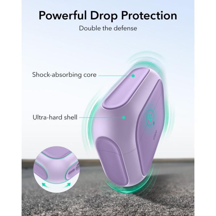 Bild 5, ESR ESR AirPods Pro 3 Skal MagSafe Orbit HaloLock Lavender - Teknikhallen.se