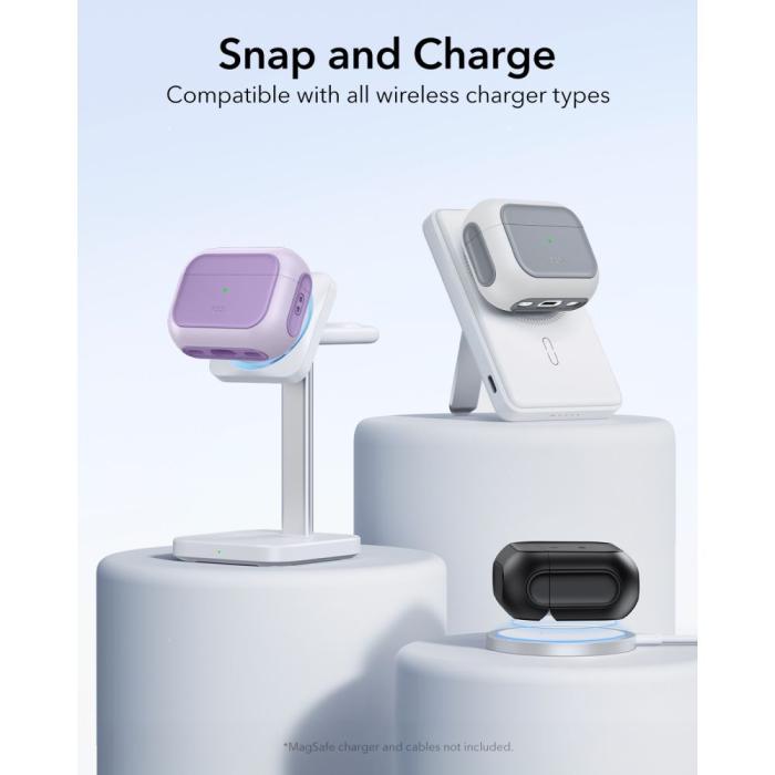 Bild 6, ESR ESR AirPods Pro 3 Skal MagSafe Orbit HaloLock Lavender - Teknikhallen.se