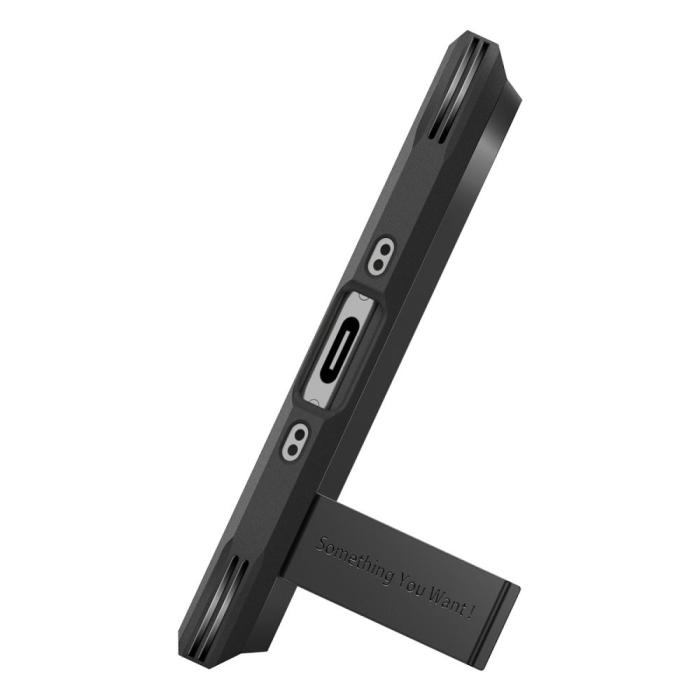 Bild 5, Spigen Spigen iPhone Air Skal MagSafe Tough Armor 'T' Svart - Teknikhallen.se