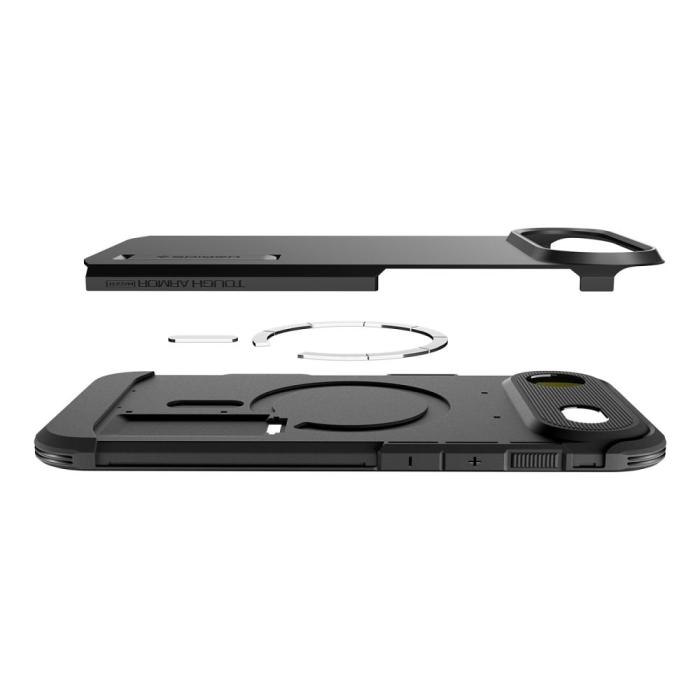 Bild 6, Spigen Spigen iPhone Air Skal MagSafe Tough Armor 'T' Svart - Teknikhallen.se